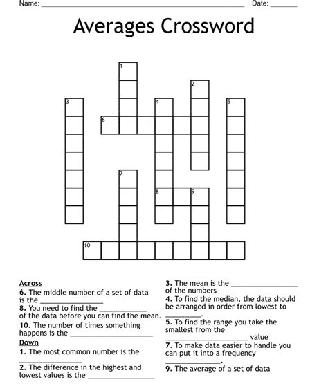 average crossword